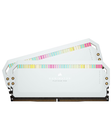 Corsair Dominator Platinum DDR5 RGB 32 Go (2 x 16 Go) 6000 MHz CL30 - Blanc - Pc Gamer Casa Corsair Dominator Platinum DDR5 RGB 32 Go (2 x 16 Go) 6000 MHz CL30 - Blanc - Pc Gamer Casa