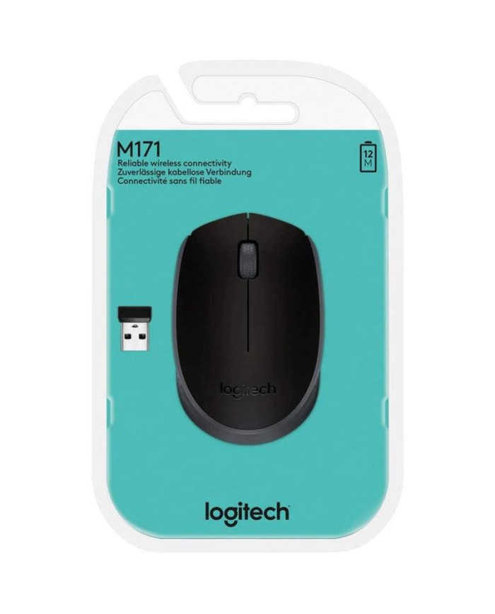Logitech M171 Wireless Mouse (Noir) - Souris Pc Logitech M171 Wireless Mouse (Noir) - Souris Pc