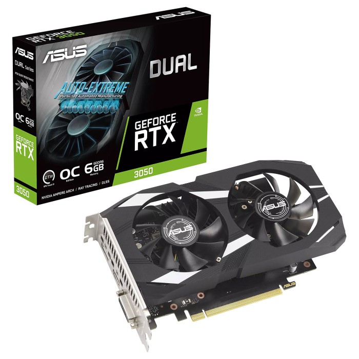 ASUS DUAL GeForce RTX 3050 OC O6G - Carte Graphique ASUS DUAL GeForce RTX 3050 OC O6G - Carte Graphique