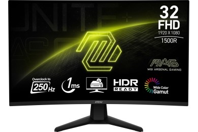 MSI MAG 32C6X 32" 250Hz Curved - Moniteur MSI MAROC