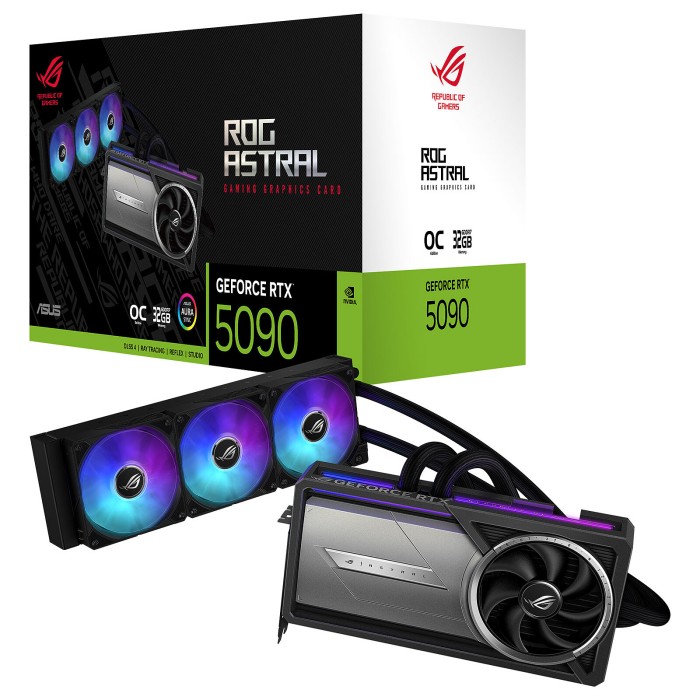 ASUS GeForce ROG Astral LC GeForce RTX 5090 32GB GDDR7 OC Edition - CARTE GRAPHIQUE ASUS GeForce ROG Astral LC GeForce RTX 5090 32GB GDDR7 OC Edition - CARTE GRAPHIQUE