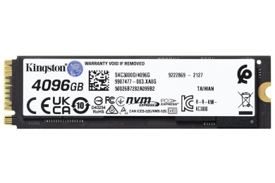 Kingston KC3000 4 To PCIe 4.0 NVMe M.2 - SSD Kingston KC3000 4 To PCIe 4.0 NVMe M.2 - SSD