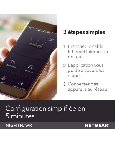 Routeur Wi-Fi Netgear Nighthawk R7000 AC1900 | PCGAMERCASA