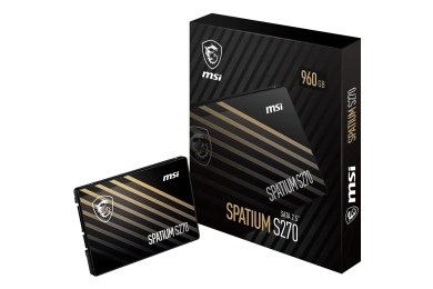MSI SPATIUM S270 960GB SSD SATA 2.5 - Disque SSD Interne MSI SPATIUM S270 960GB SSD SATA 2.5 - Disque SSD Interne