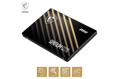 MSI SPATIUM S270 960GB SSD SATA 2.5 - Disque SSD Interne MSI SPATIUM S270 960GB SSD SATA 2.5 - Disque SSD Interne