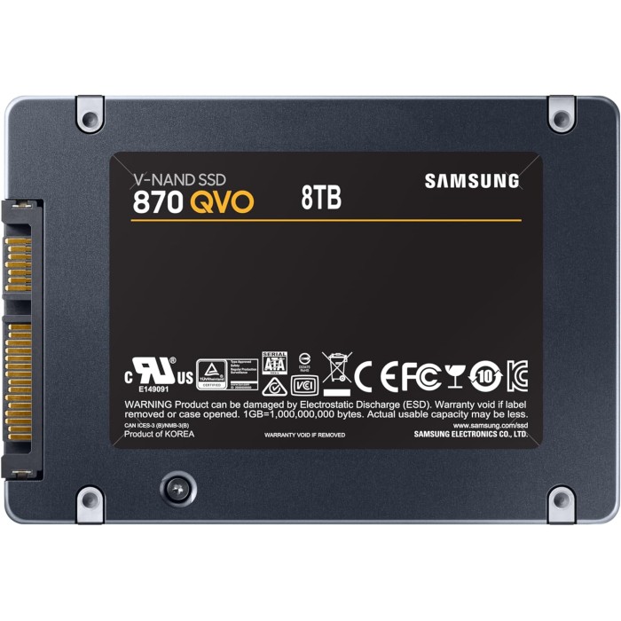 Samsung 870 QVO SSD 8 To SATA III – SSD INTERNE Samsung 870 QVO SSD 8 To SATA III – SSD INTERNE