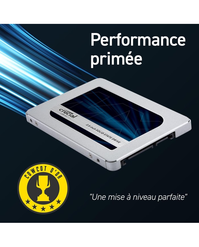 Crucial MX500 2.5" SSD 2000GB - Disque SSD interne