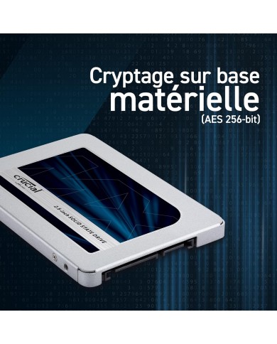 Crucial MX500 2.5" SSD 2000GB - Disque SSD interne Crucial MX500 2.5" SSD 2000GB - Disque SSD interne