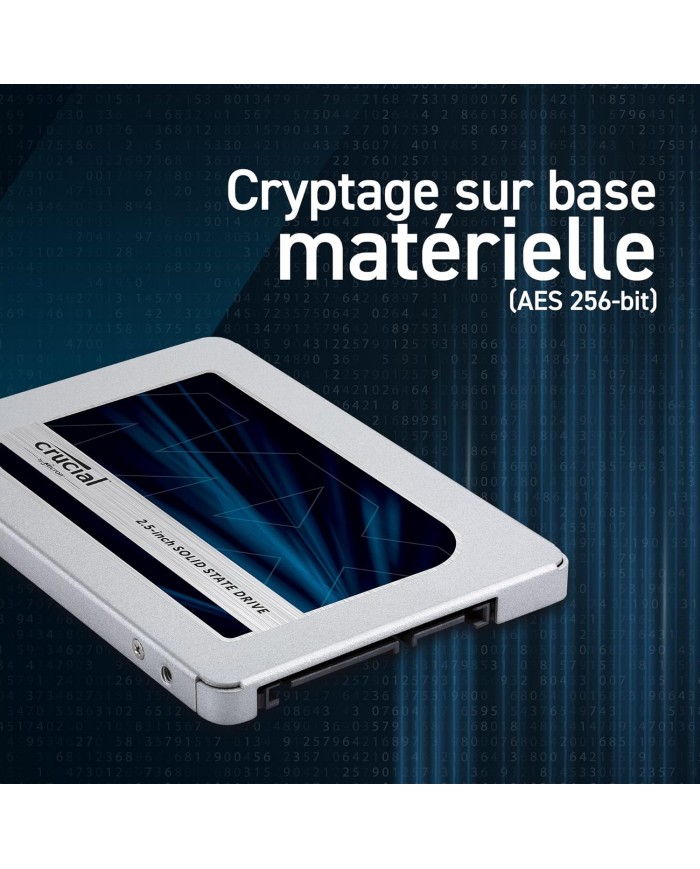 Crucial MX500 2.5" SSD 2000GB - Disque SSD interne