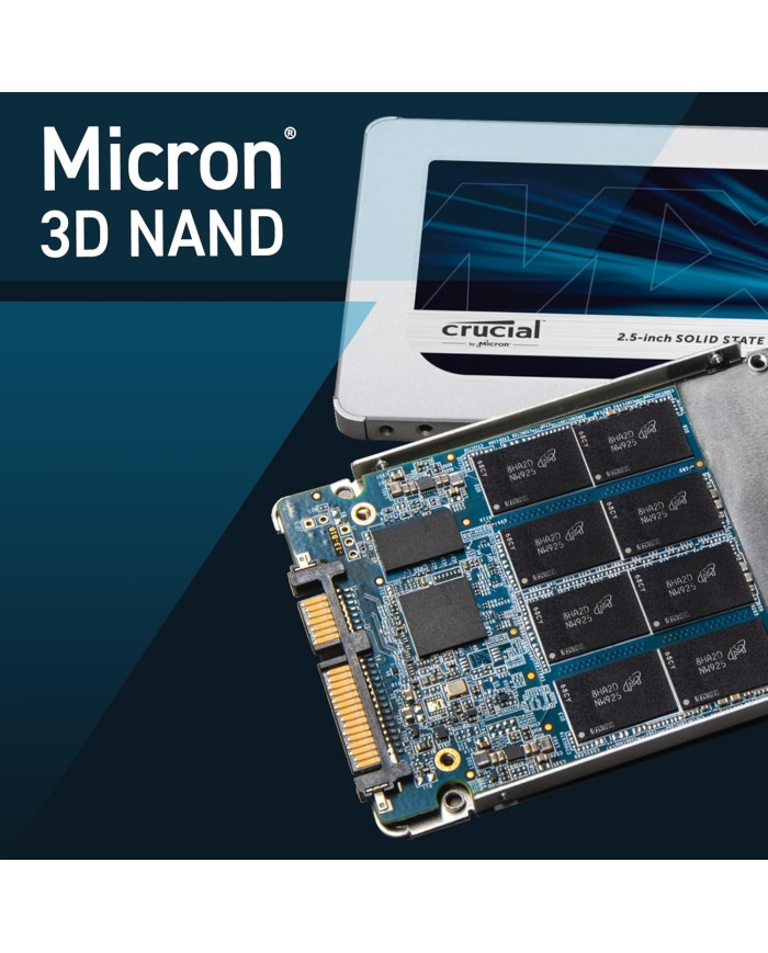 Crucial MX500 2.5" SSD 2000GB - Disque SSD interne