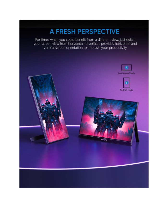 Arzopa Z1FC – Moniteur Gaming Portable 16.1”