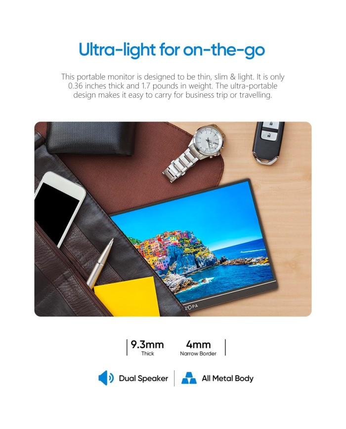 Arzopa Z1FC – Moniteur Gaming Portable 16.1”