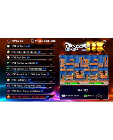 XIXIMENG Pandora Saga DX Plus – Console Rétro Arcade 20008 Jeux en 1 (HDMI/VGA, Mode Pièce, 43,2 cm)