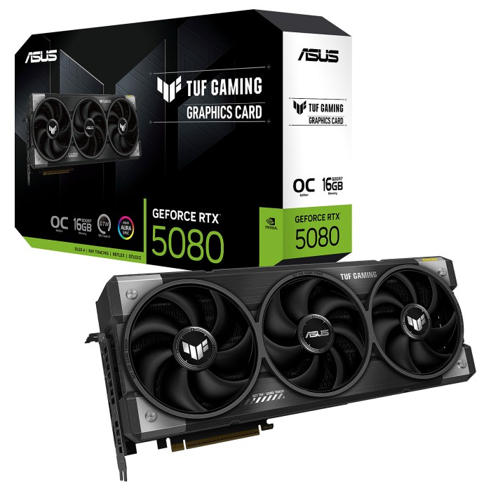 ASUS TUF Gaming RTX 5080 OC 16GB GDDR7- CARTE GRAPHIQUE ASUS TUF Gaming RTX 5080 OC 16GB GDDR7- CARTE GRAPHIQUE