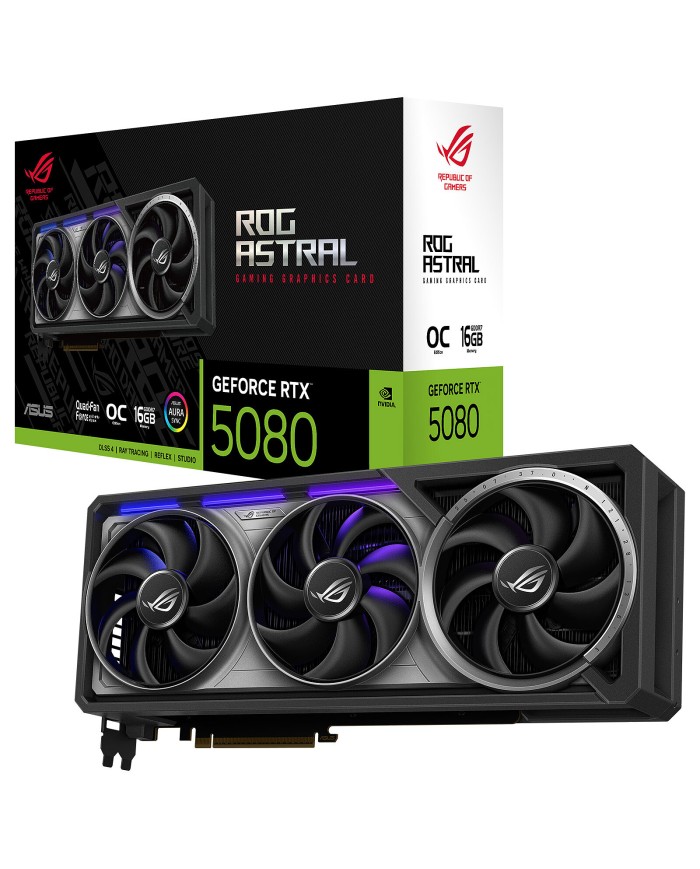 ASUS ROG Astral GeForce RTX 5080 16GB GDDR7 OC Edition - CARTE GRAPHIQUE