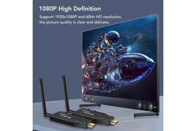 Transmetteur et Récepteur HDMI Sans Fil - 50m | Full HD 1080P