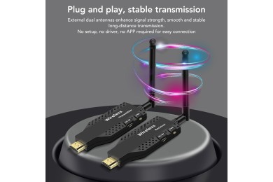 Transmetteur et Récepteur HDMI Sans Fil - 50m | Full HD 1080P