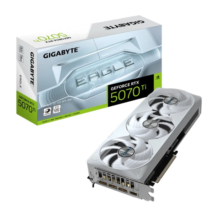 GeForce RTX™ 5070 Ti EAGLE OC ICE SFF 16G - Carte Graphique GeForce RTX™ 5070 Ti EAGLE OC ICE SFF 16G - Carte Graphique