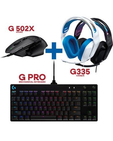 Bundle Logitech G502X + G335 + G Pro Mechanical Keyboard