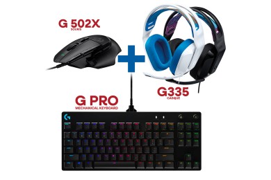 Bundle Logitech G502X + G335 + G Pro Mechanical Keyboard Bundle Logitech G502X + G335 + G Pro Mechanical Keyboard