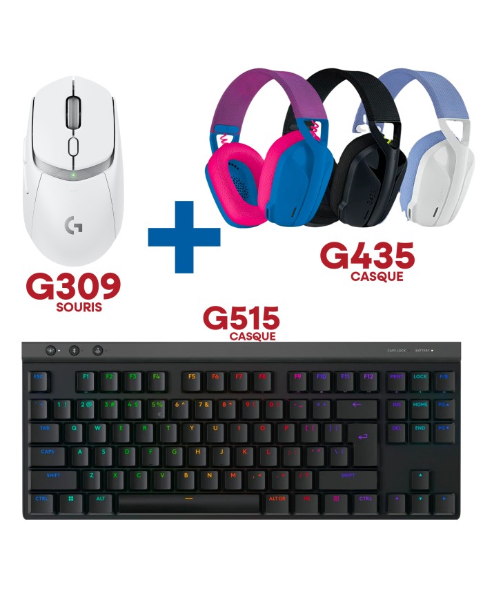 Bundle Logitech G515 TKL + G309 + G435 - PACK