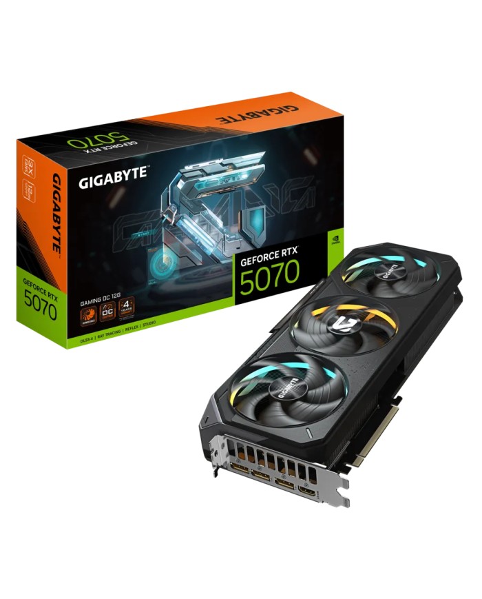 Gigabyte GeForce RTX 5070 GAMING OC 12G - CARTE GRAPHIQUE Gigabyte GeForce RTX 5070 GAMING OC 12G - CARTE GRAPHIQUE