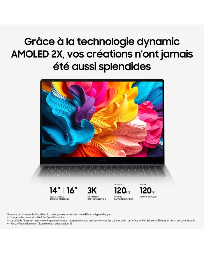 Samsung Galaxy Book4 Pro 16" (NP960XGK-KG1FR). - PC PORTABLE