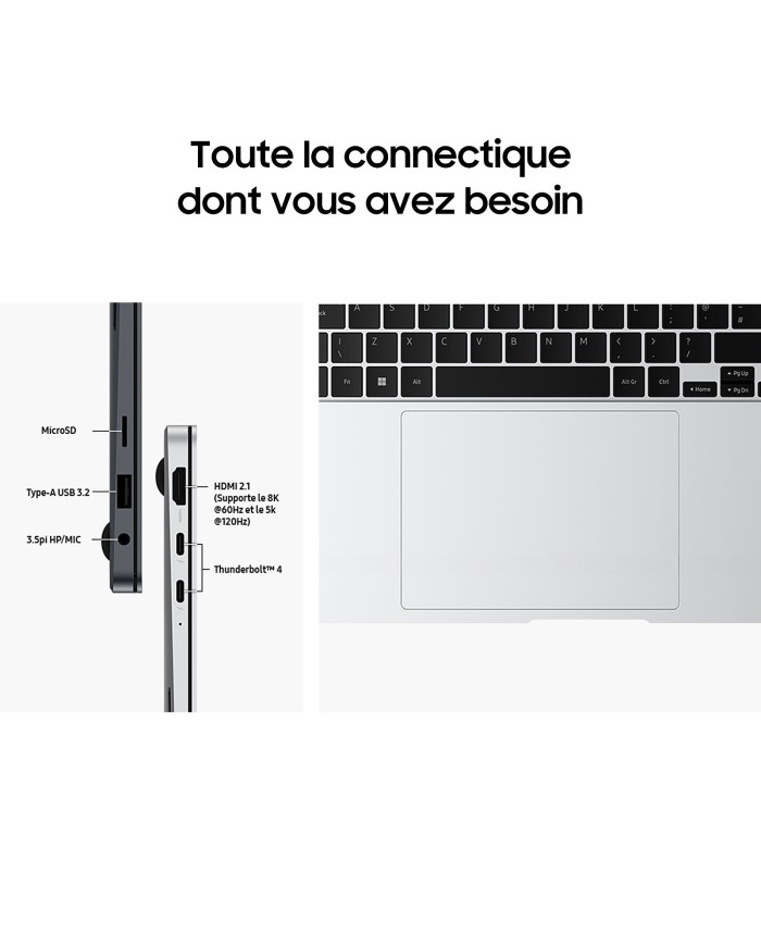 Samsung Galaxy Book4 Pro 16" (NP960XGK-KG1FR). - PC PORTABLE