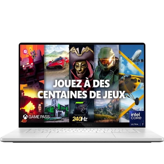 ASUS ROG Zephyrus G16 GU605MV – Intel Ultra 7, RTX 4060, OLED 2.5K 240Hz, 16 Go RAM, SSD 1 To – PC PORTABLE ASUS ROG Zephyrus G16 GU605MV – Intel Ultra 7, RTX 4060, OLED 2.5K 240Hz, 16 Go RAM, SSD 1 To – PC PORTABLE