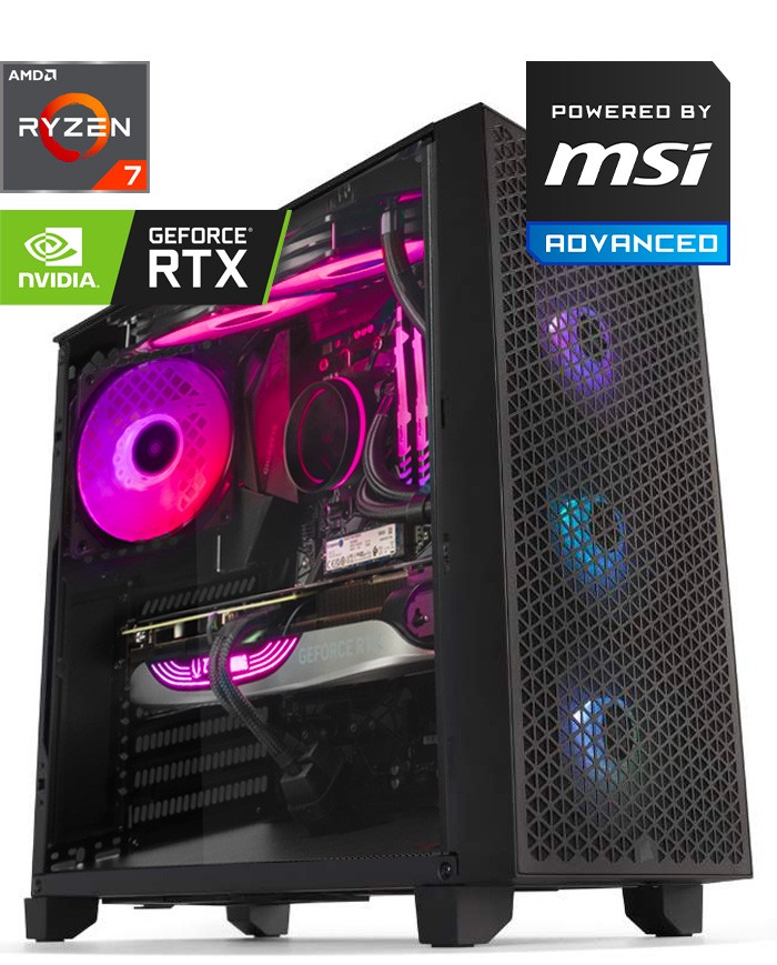 PC Gamer Gladiator Ryzen 7-RTX 4060 - Meilleur Rapport Qualité/Prix