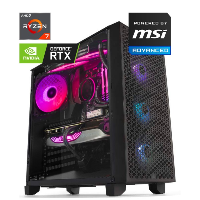PC Gamer Gladiator Ryzen 7-RTX 4060 - Meilleur Rapport Qualité/Prix