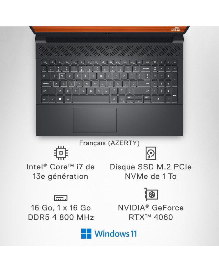 Dell G15 5530 15.6" FHD 165Hz i7-13650HX,RTX4060, 16GB RAM, 1TB  - PC PORTABLE