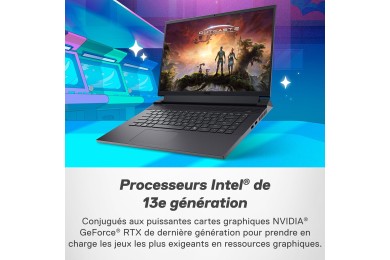 Dell G16 7630 i9, RTX 4060, 240Hz QHD+ Écran, 32Go RAM, 1To SSD, Win11 - PC PORTABLE