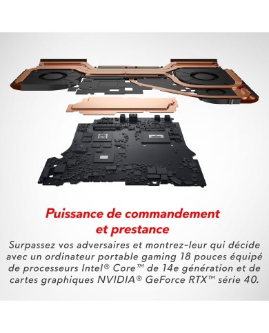 Alienware m18 R2  18" QHD+ 165 Hz|i9-14900HX | RTX 4070 | 32 Go | 1 To | WINDOWS 11 FAMILLE Alienware m18 R2  18" QHD+ 165 Hz|i9-14900HX | RTX 4070 | 32 Go | 1 To | WINDOWS 11 FAMILLE