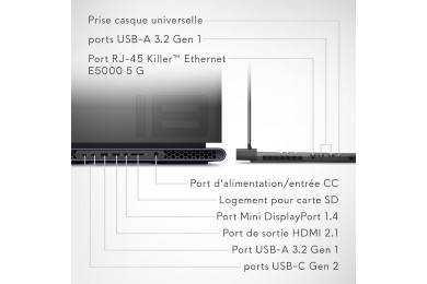 Alienware m18 R2  18" QHD+ 165 Hz|i9-14900HX | RTX 4070 | 32 Go | 1 To | WINDOWS 11 FAMILLE Alienware m18 R2  18" QHD+ 165 Hz|i9-14900HX | RTX 4070 | 32 Go | 1 To | WINDOWS 11 FAMILLE