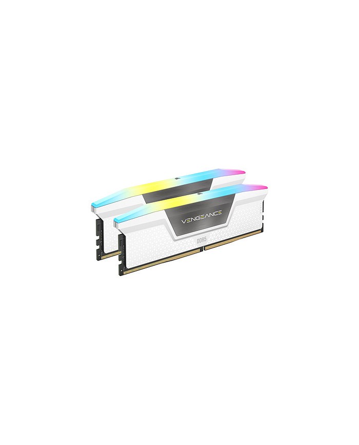 Corsair Vengeance RGB DDR5 32 Go (2 x 16 Go) 5600 MHz CL36 BLANC Corsair Vengeance RGB DDR5 32 Go (2 x 16 Go) 5600 MHz CL36 BLANC