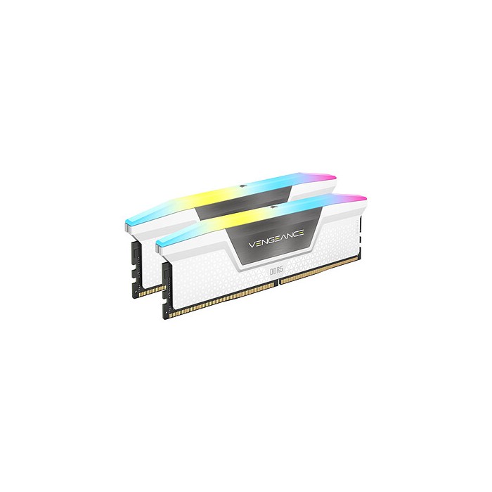 Corsair Vengeance RGB DDR5 32 Go (2 x 16 Go) 5600 MHz CL36 BLANC Corsair Vengeance RGB DDR5 32 Go (2 x 16 Go) 5600 MHz CL36 BLANC