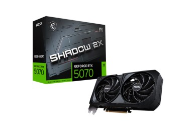 MSI GeForce RTX 5070 SHAODW 2X OC 12GB GDDR7. - Carte Graphique MSI GeForce RTX 5070 SHAODW 2X OC 12GB GDDR7. - Carte Graphique