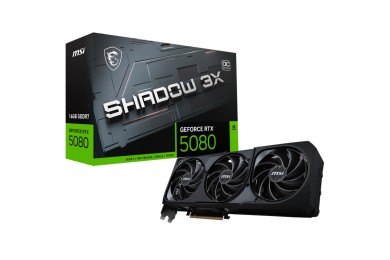 MSI GeForce RTX 5080 Shadow 3X OC 16GB GDDR7. - CARTE GRAPHIQUE