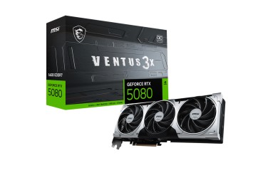 MSI GeForce RTX 5080 16G VENTUS 3X OC PLUS - CARTE GRAPHIQUE MSI GeForce RTX 5080 16G VENTUS 3X OC PLUS - CARTE GRAPHIQUE