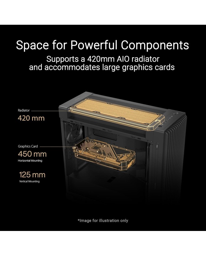 BOITIER ASUS PROART PA602 WOOD METAL PWM NOIR BOITIER ASUS PROART PA602 WOOD METAL PWM NOIR