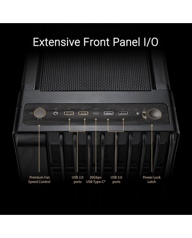 BOITIER ASUS PROART PA602 WOOD METAL PWM NOIR