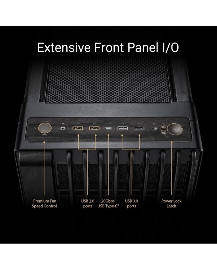 BOITIER ASUS PROART PA602 WOOD METAL PWM NOIR BOITIER ASUS PROART PA602 WOOD METAL PWM NOIR