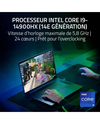 Razer Blade 18 RZ09-05092FK4 i9-14900HXRTX4090 16GB|18'' IPS 300Hz (NEUF Sans emballage) - Pc Gamer Casa Razer Blade 18 RZ09-05092FK4 i9-14900HXRTX4090 16GB|18'' IPS 300Hz (NEUF Sans emballage) - Pc Gamer Casa