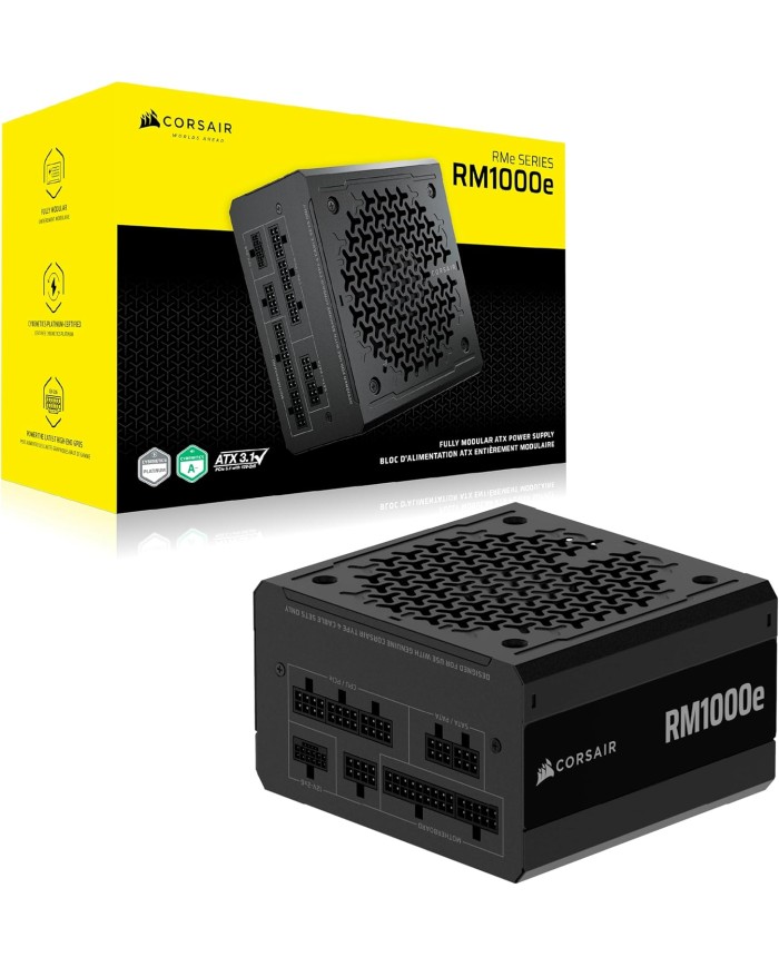 Corsair RM1000e 80PLUS Gold (ATX 3.1) - Alimentation PC