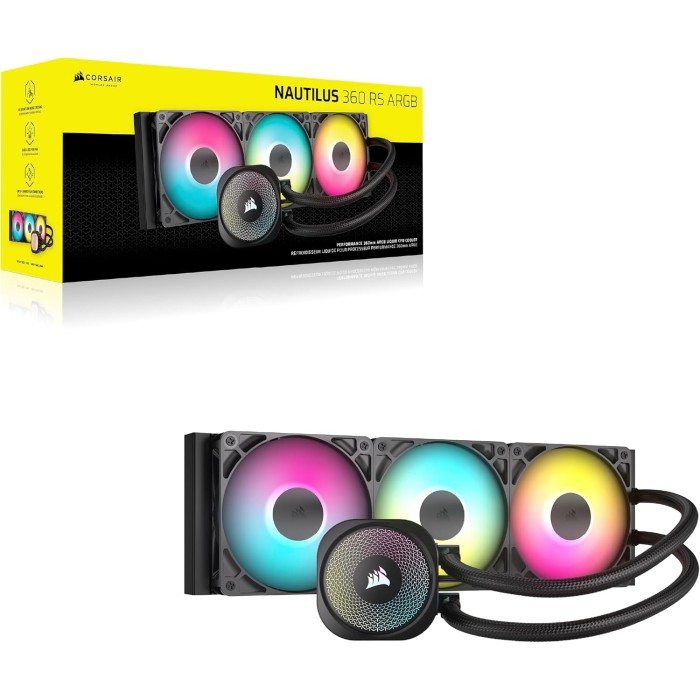 Corsair Nautilus 360 RS ARGB (Noir) - REFROIDISSEUR PROCESSEUR Corsair Nautilus 360 RS ARGB (Noir) - REFROIDISSEUR PROCESSEUR