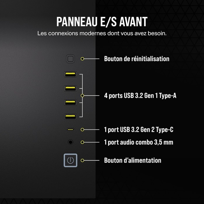 CORSAIR 6500X Boîtier PC mATX Mid-Tower - BOITIER PC CORSAIR 6500X Boîtier PC mATX Mid-Tower - BOITIER PC