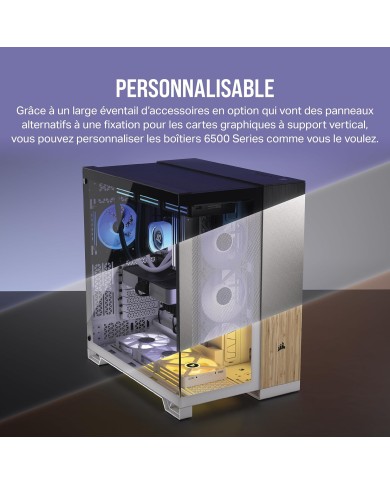 CORSAIR 6500X Boîtier PC mATX Mid-Tower - BOITIER PC CORSAIR 6500X Boîtier PC mATX Mid-Tower - BOITIER PC