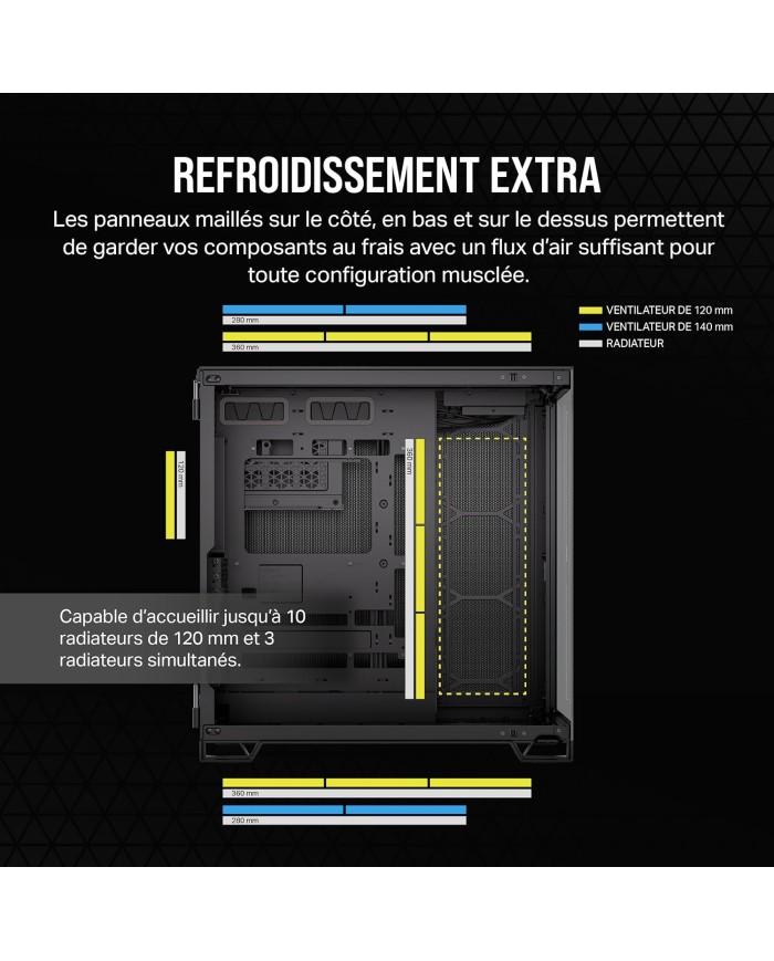 CORSAIR 6500X Boîtier PC mATX Mid-Tower - BOITIER PC