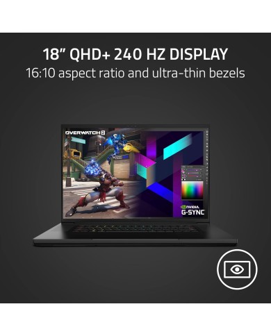 Razer Blade 18 RTX 4090 – i9 13e Gen, 32Go RAM, 2To SSD, QHD+ 240Hz – PC Portable RAZER BLADE Razer Blade 18 RTX 4090 – i9 13e Gen, 32Go RAM, 2To SSD, QHD+ 240Hz – PC Portable RAZER BLADE